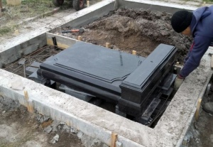 Фундамент под памятник на могилу