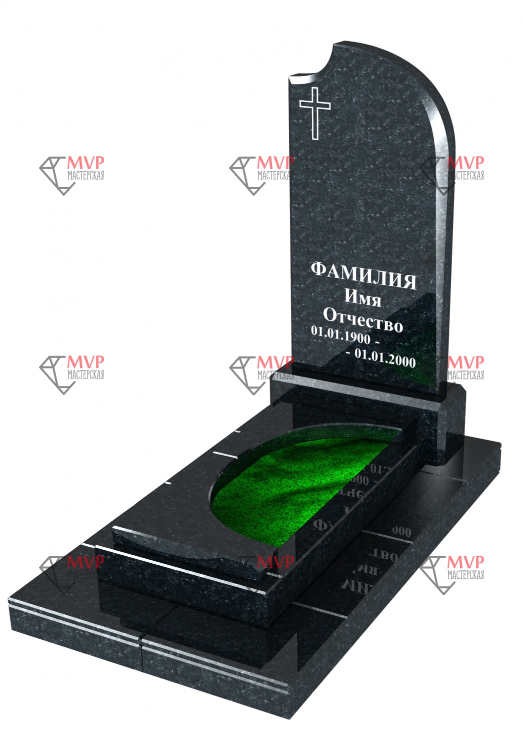 Одинарный памятник 08