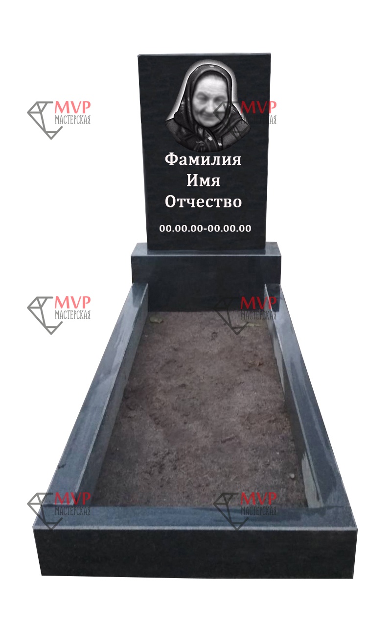 Бюджетный одинарный памятник